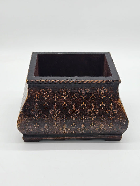Vintage Looking Three Hands Corp Storage / Plant Box Brown 10" x 8'