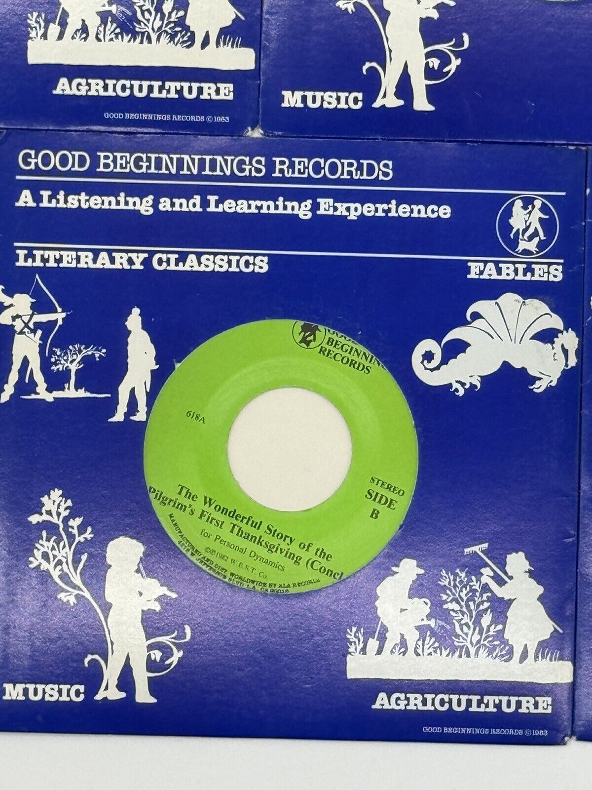 Lot of 5 VTG Good Beginnings Listening & Learning Literacy Classic Story Vinyls