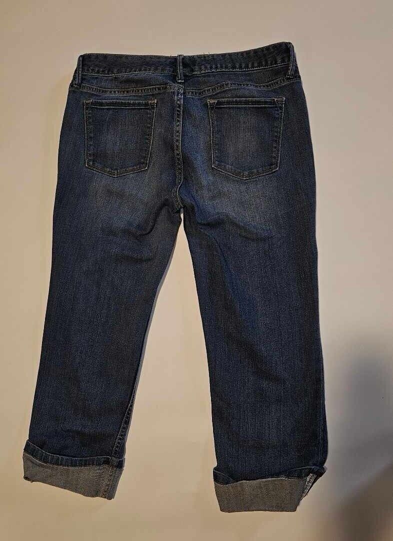 Banana Republic Women’s Stretch Denim Cuffed Capri Waist 30 Sz 10