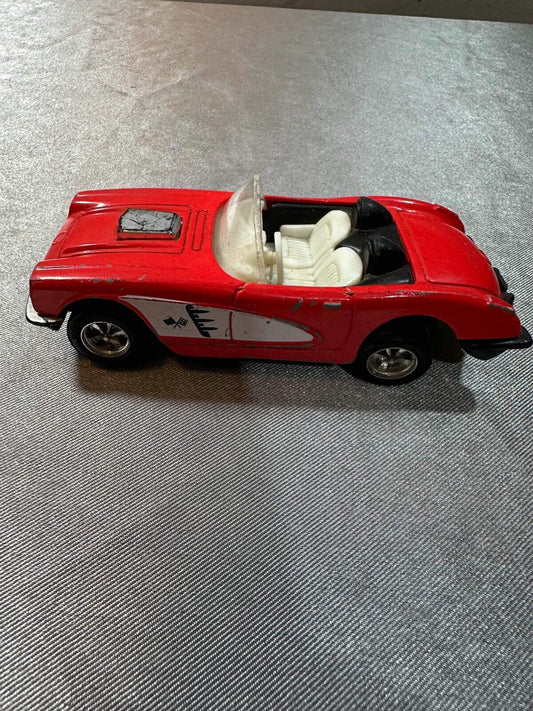Vintage RARE TOOTSIE Toy 59 Red Chevy Corvette DieCast CAR