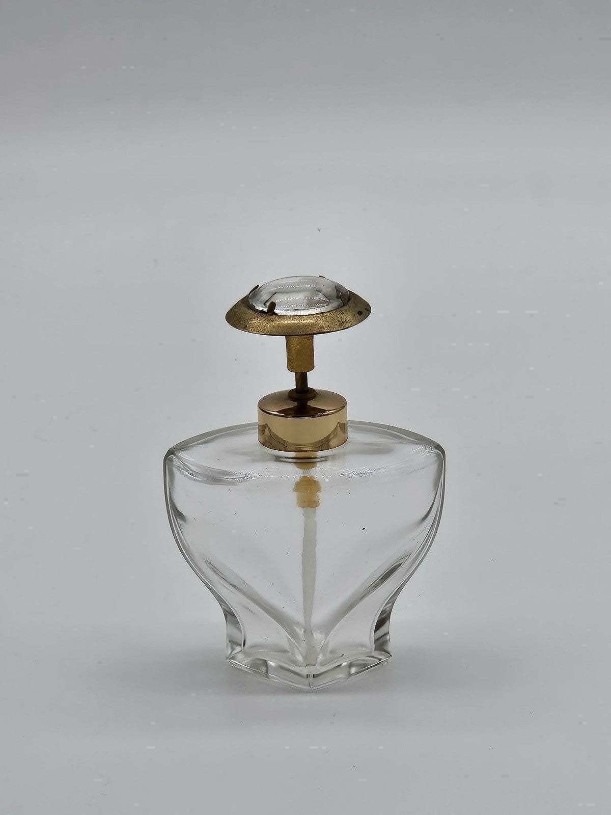 Art Deco Clear Crystal/Decorative Glass Antique Perfume Bottle
