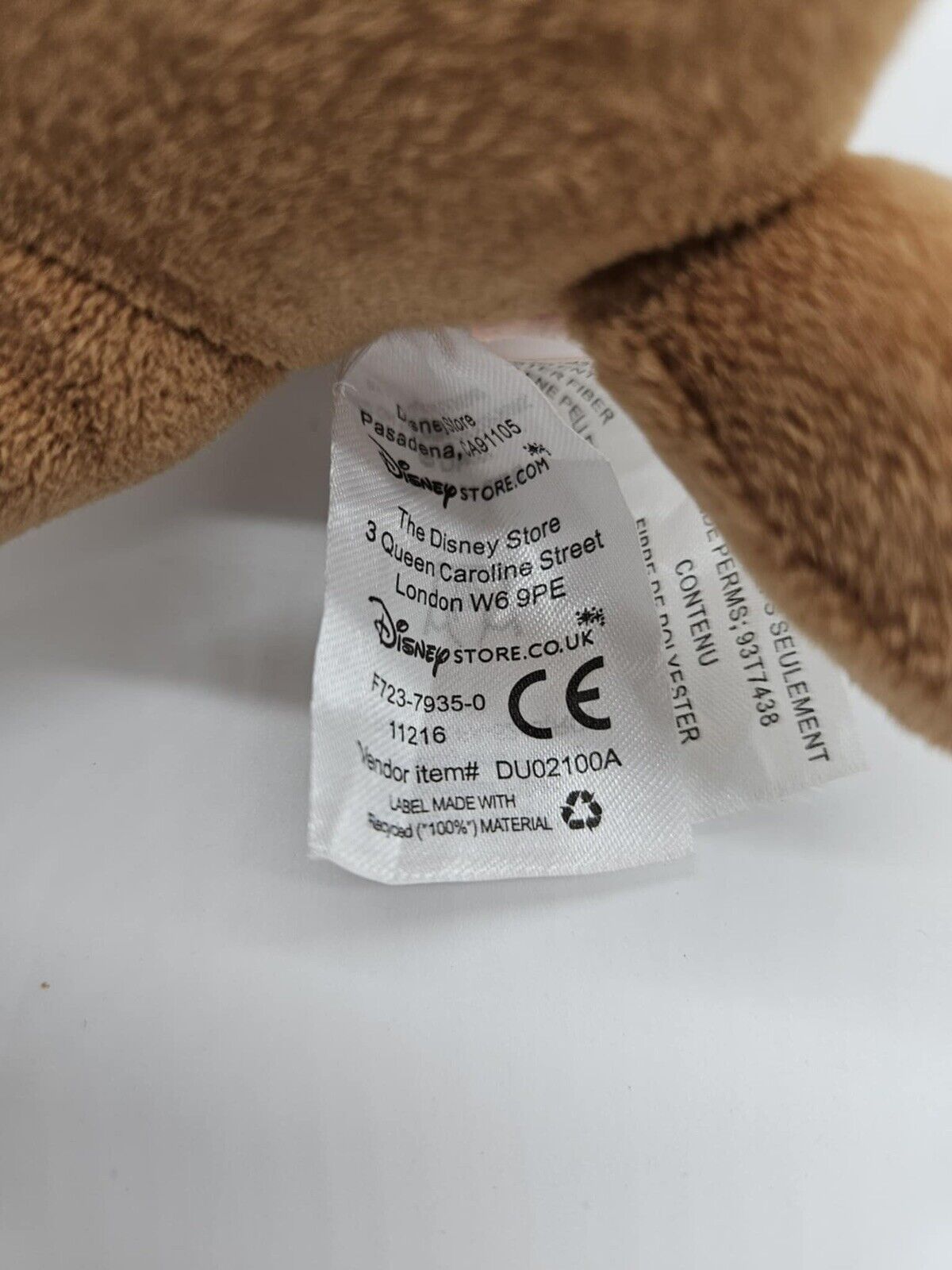 Disney Store Disney Winnie the Pooh Kanga Plush Toy 9.5" RARE HTR