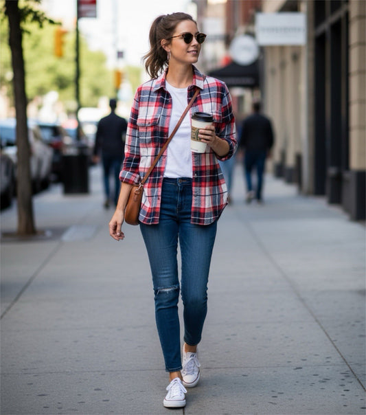 Title: Old Navy Women’s Plaid Flannel Button Front Shirt Size S Regular Fit