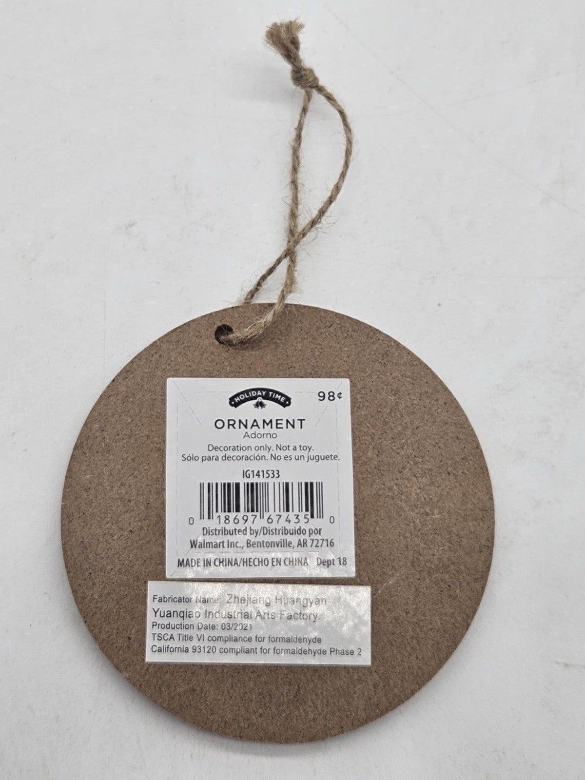 Cute " Home Is Where My Cat Is" Ornament