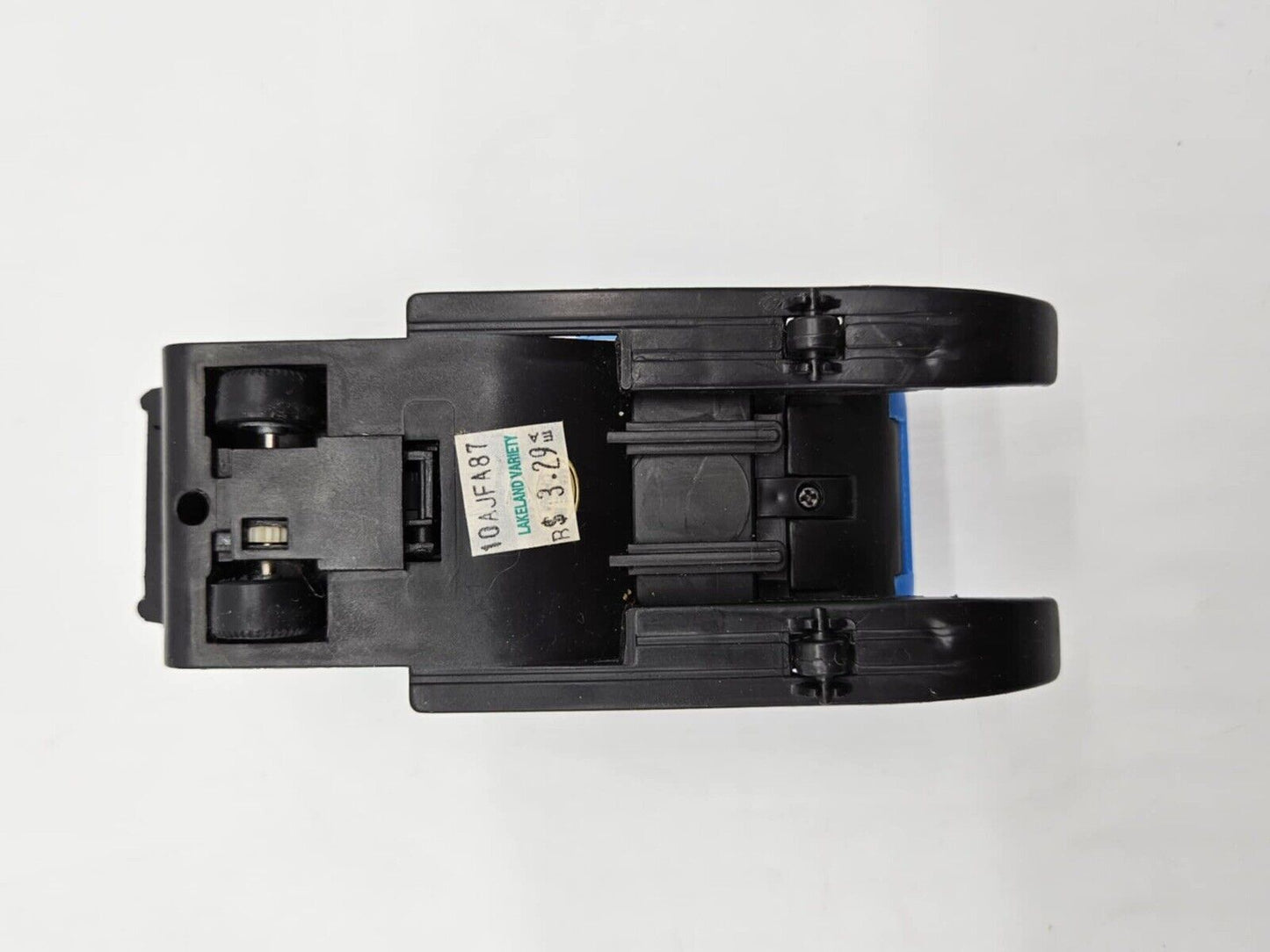 Vintage 6" long Dorney Park Friction Snowmobile Toy W/ Rider