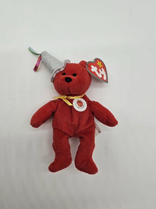 Ty Teenie Beanie Babies Happy Meal 25th Bear McDonald 25th Anniversary #1