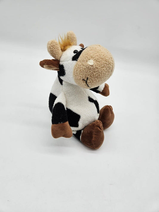 ADORABLE 8.6" Plush Cow Toy Soft Plush Stuffed Doll Cute Cartoon Animal for Kids
