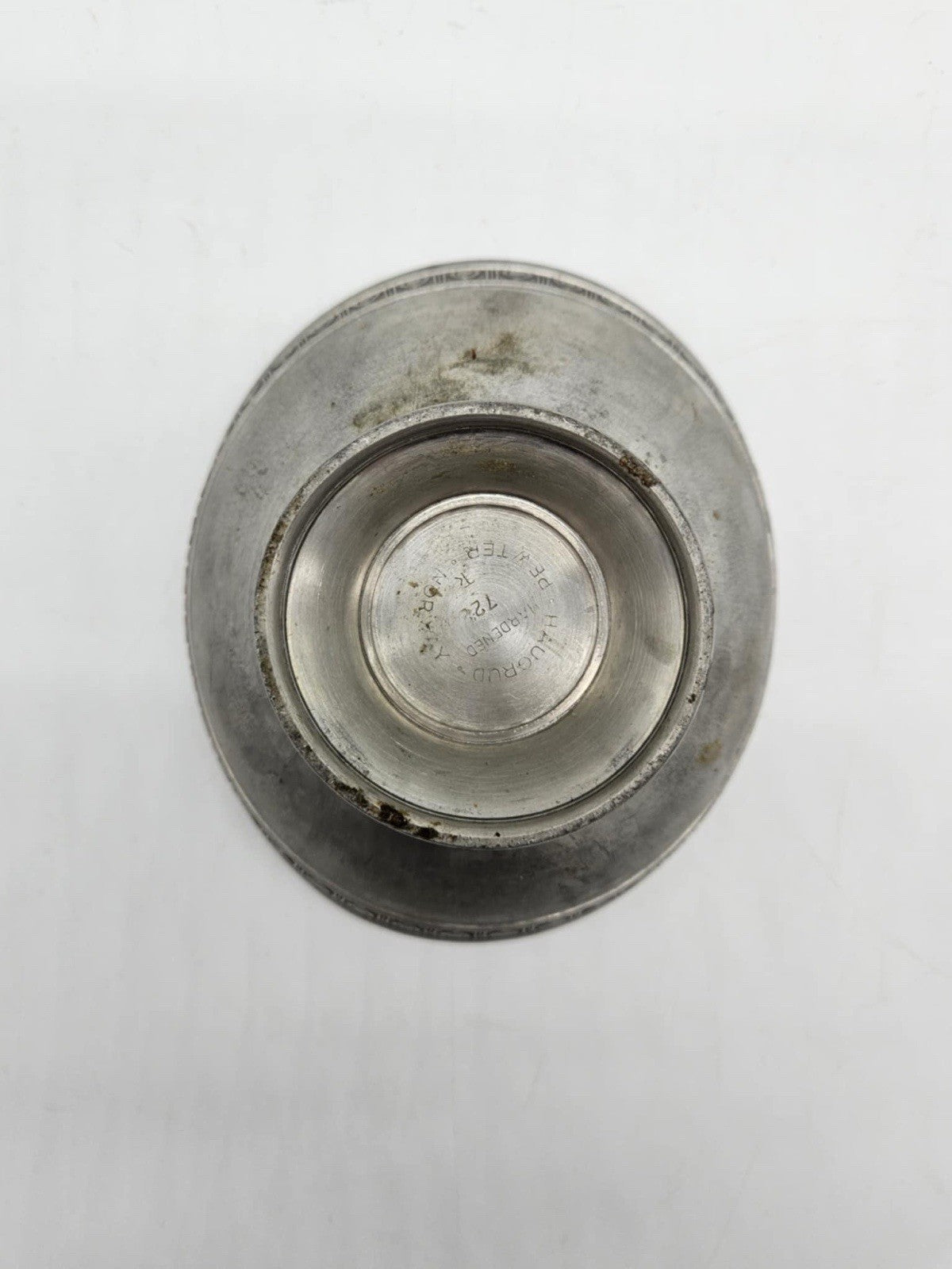 VINTAGE HAUGRUD NORWAY PEWTER FOOTED BOWL