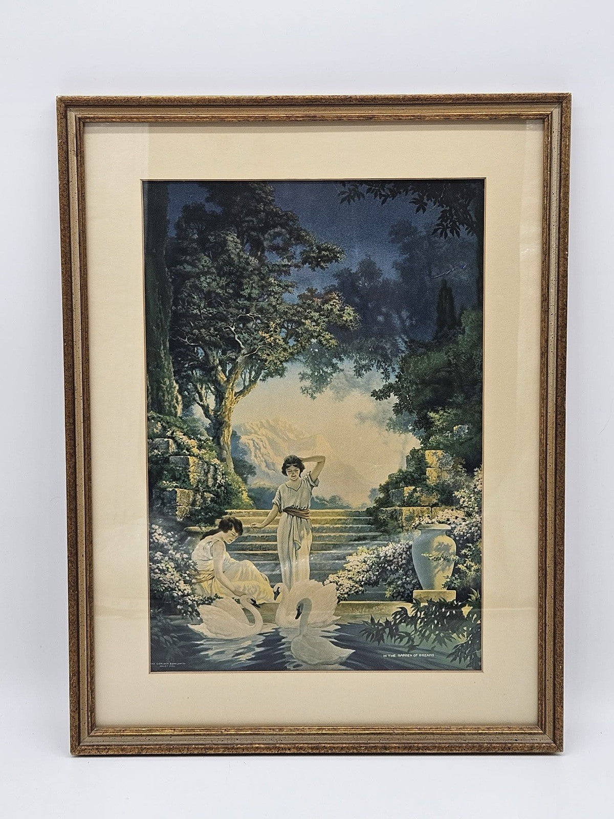 "In the Garden of Dreams" x Chester Van Nortwick Vintage Framed Print