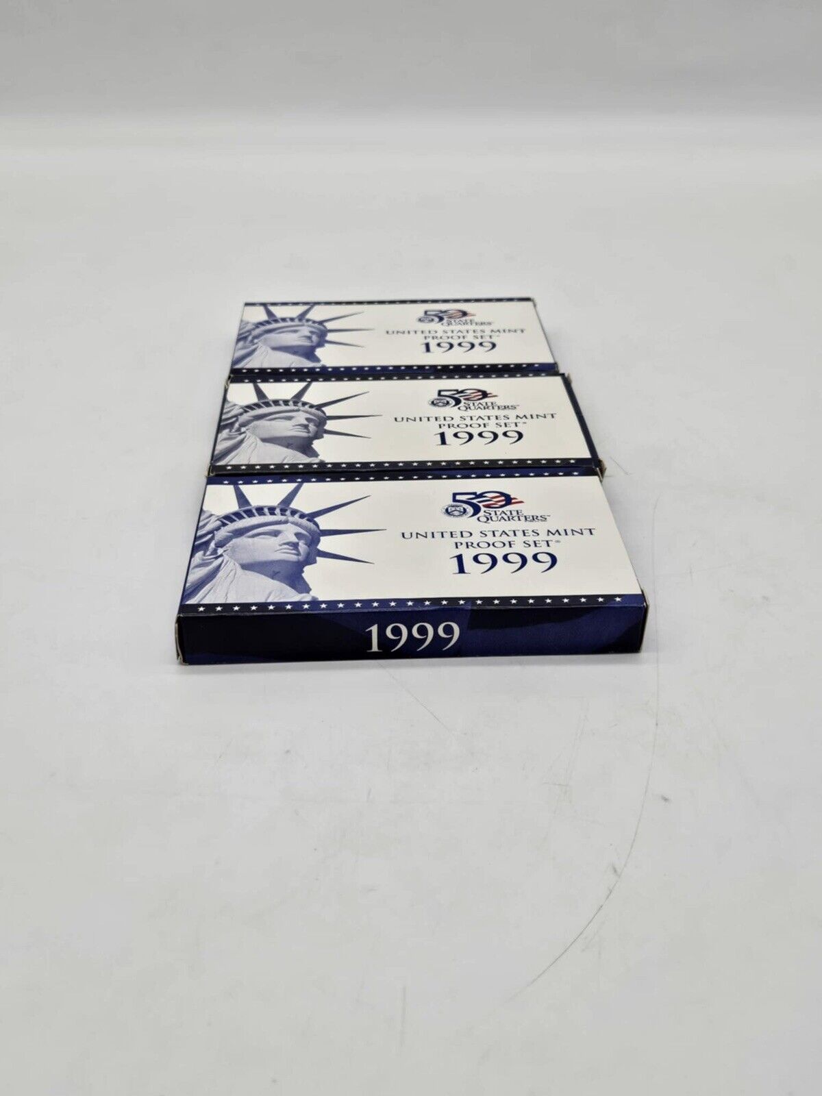 Lot of 3 Uncirculated 1999 Coins Clad Proof Set U.S. Mint  (JB01)