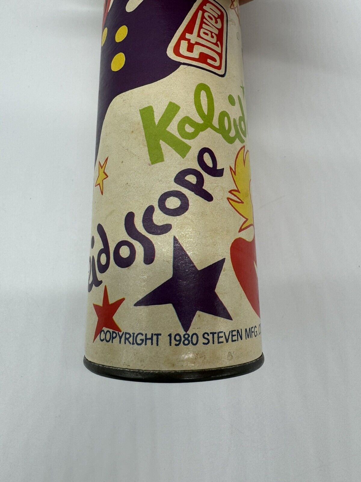 Vintage Kaleidoscope by Steven - No. 150 Child's Toy with Clowns 1980 Works 9''