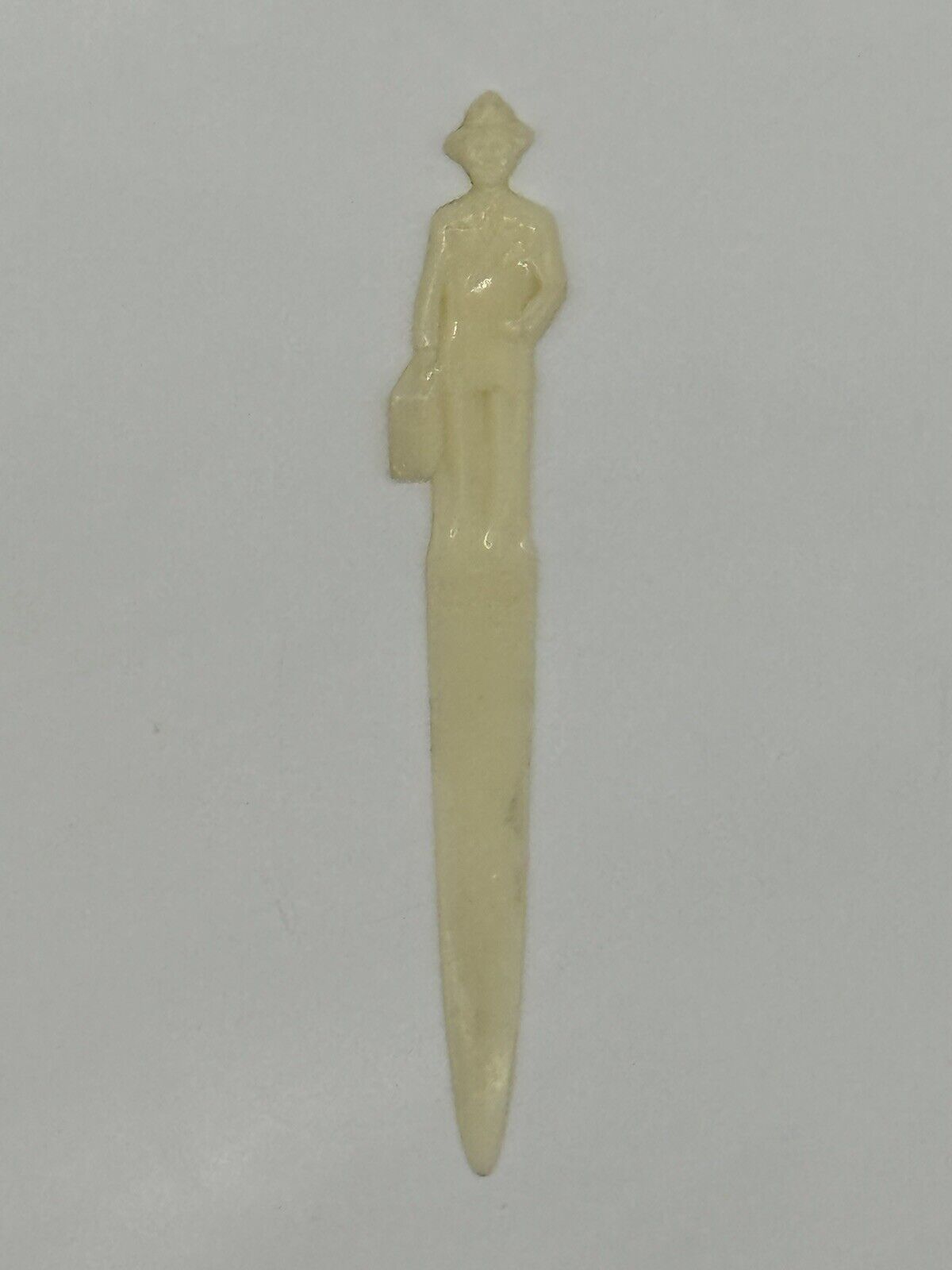 Vintage Celluloid Plastic Businessman Suit Fuller Letter Opener Made In The USA