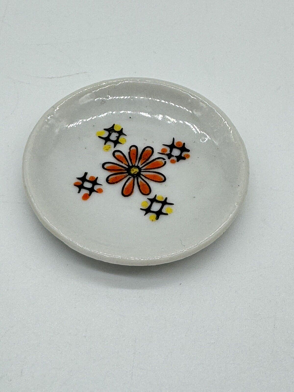 Tea Set Vintage Miniature Toy Japan Red Flower Design 4-Piece