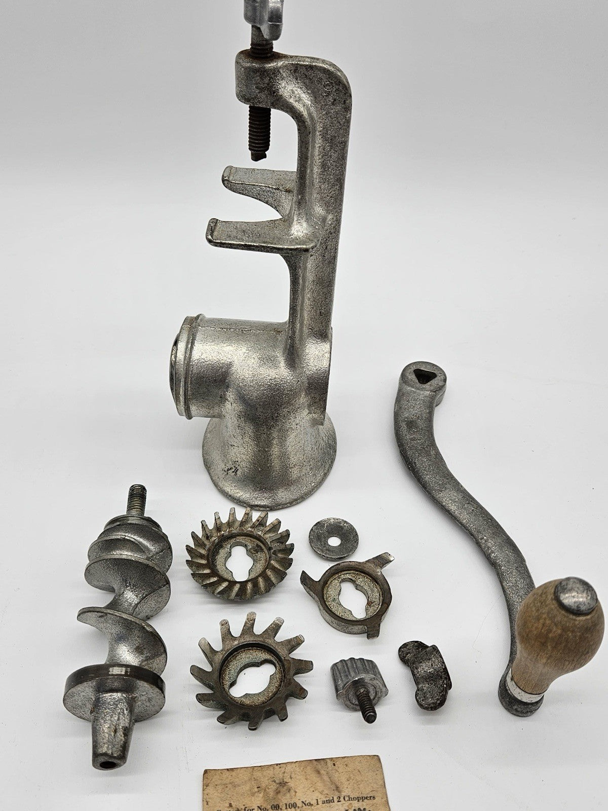 Universal No. 2 Vintage Meat Grinder & Food Chopper ~ Complete W/ Manual