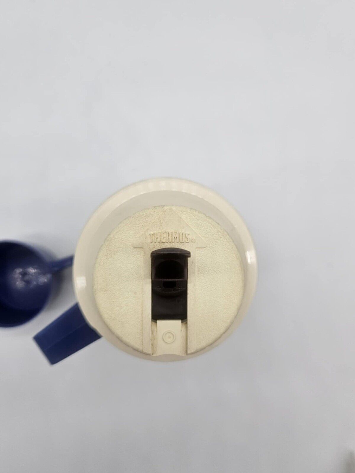 Vintage 1970's Ombre Blue Thermos Insulated Vacuum Bottle King Seely holds 14oz