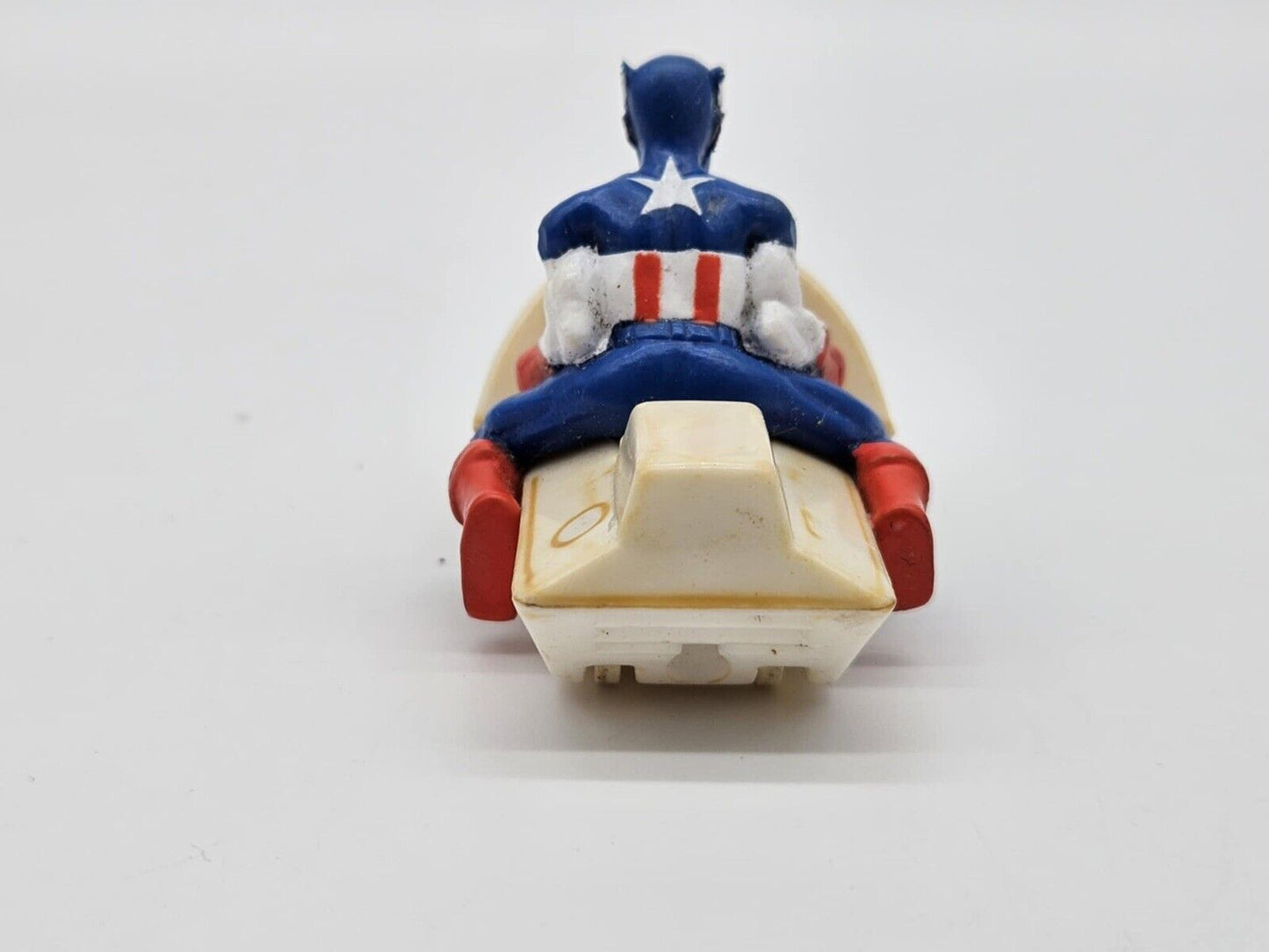 Vintage 1990 Captain America Marvel Action Figure On Jet ski Vehicle