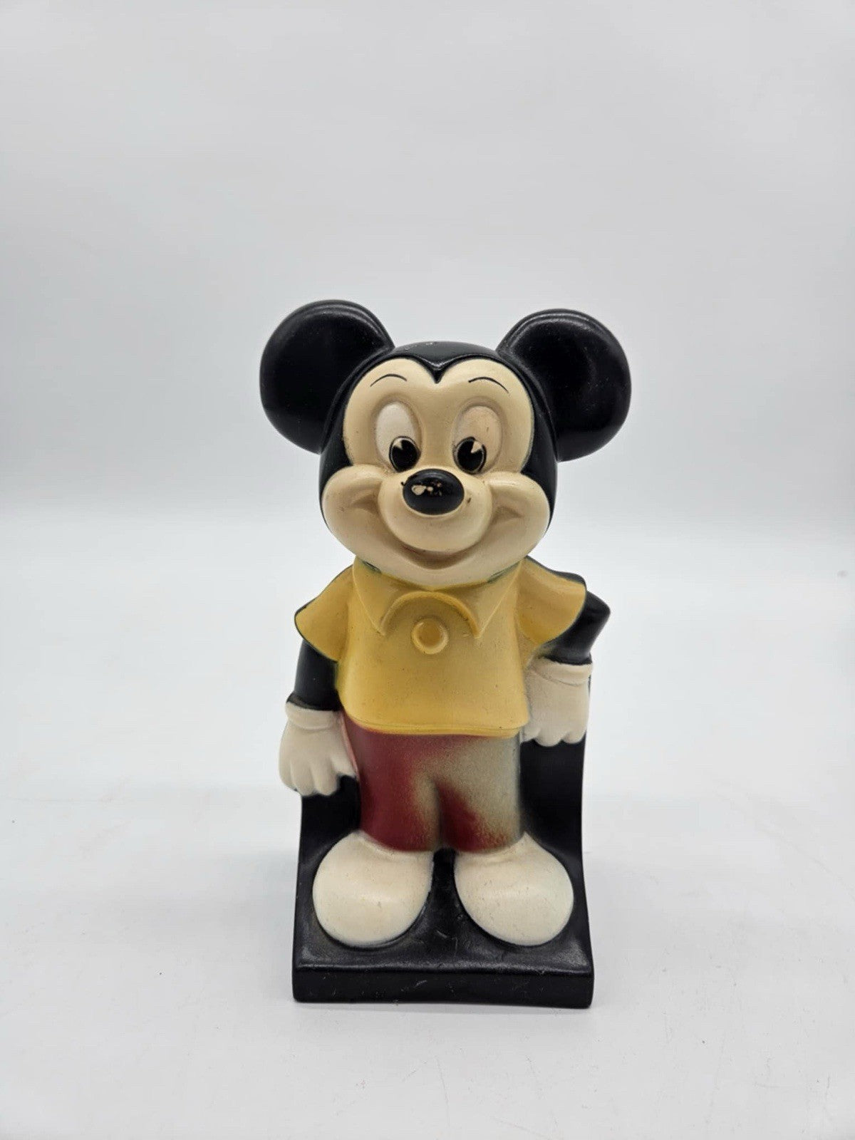 Vintage MICKEY MOUSE Piggy Bank Coin Bank Walt Disney Prod. Play Pal Plastics
