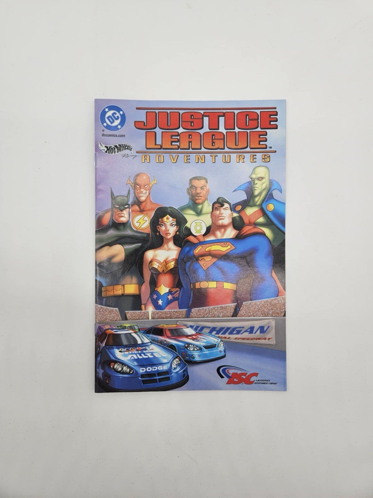 Nascar Justice League hot wheels adventures Comic