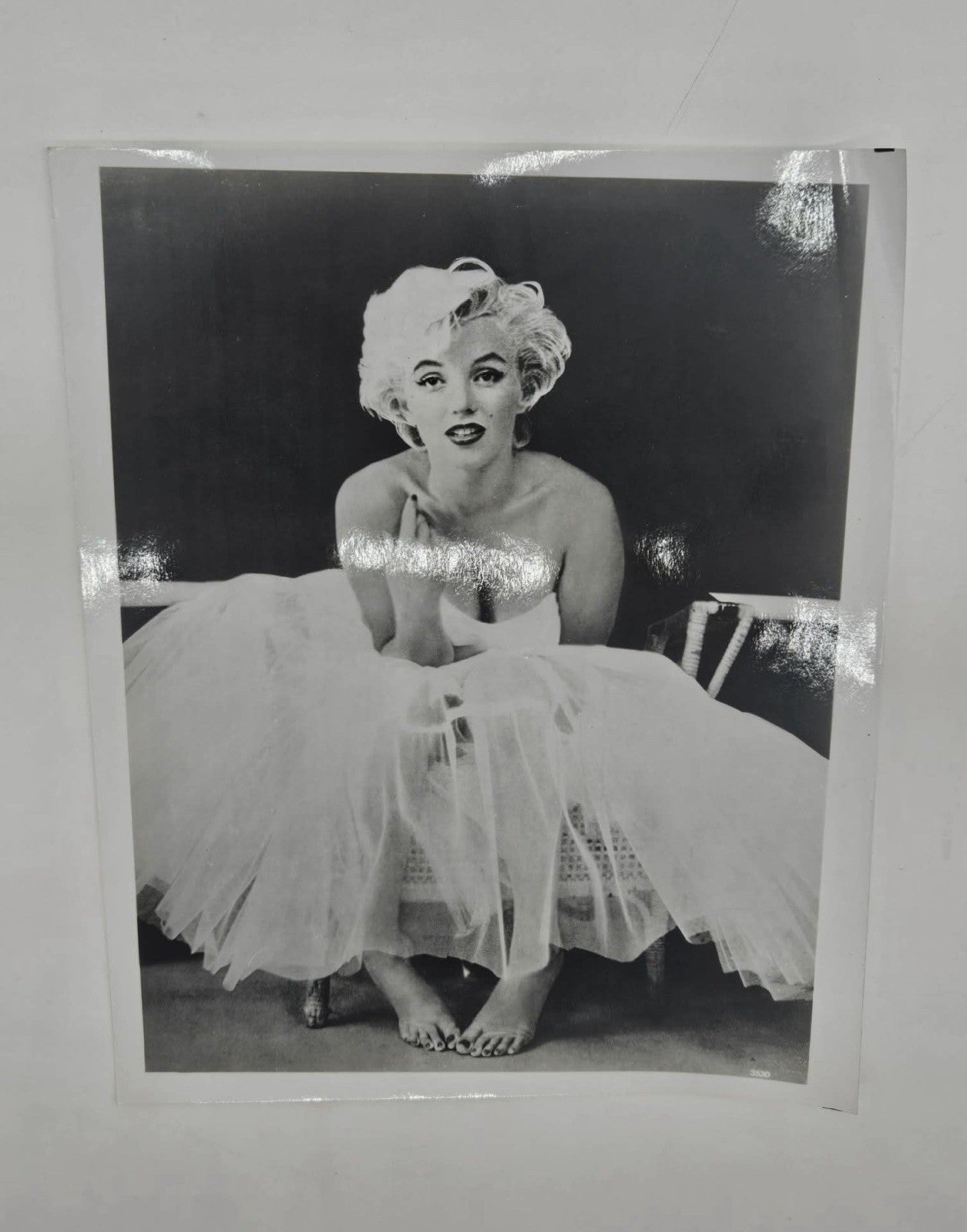 Set of 2 Vintage Marilyn Monroe Black & White Photo Prints