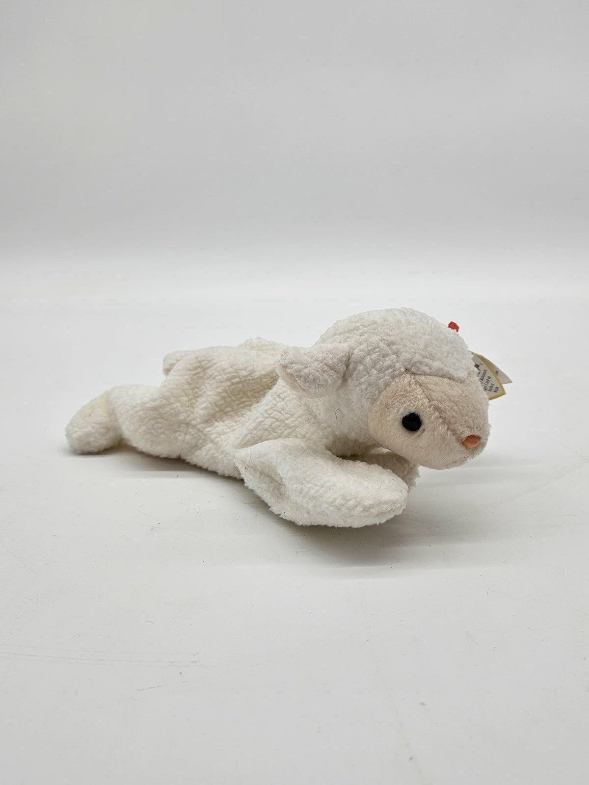 Ty Basket Beanie - Ewey (5") Retired Lamb - Vintage (1999) NEW With Tags