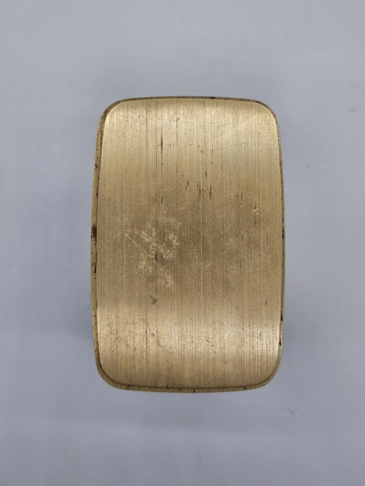 Tiffany & Co Brushed Gold Tone Porfolio Desktop Clock