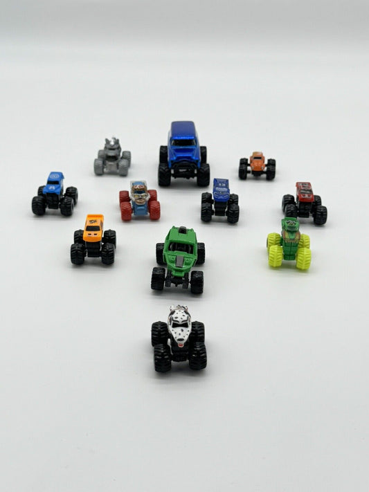 Hot Wheels Diecast Monster Jam Mighty Minis Lot of 9 Trucks Plus MORE
