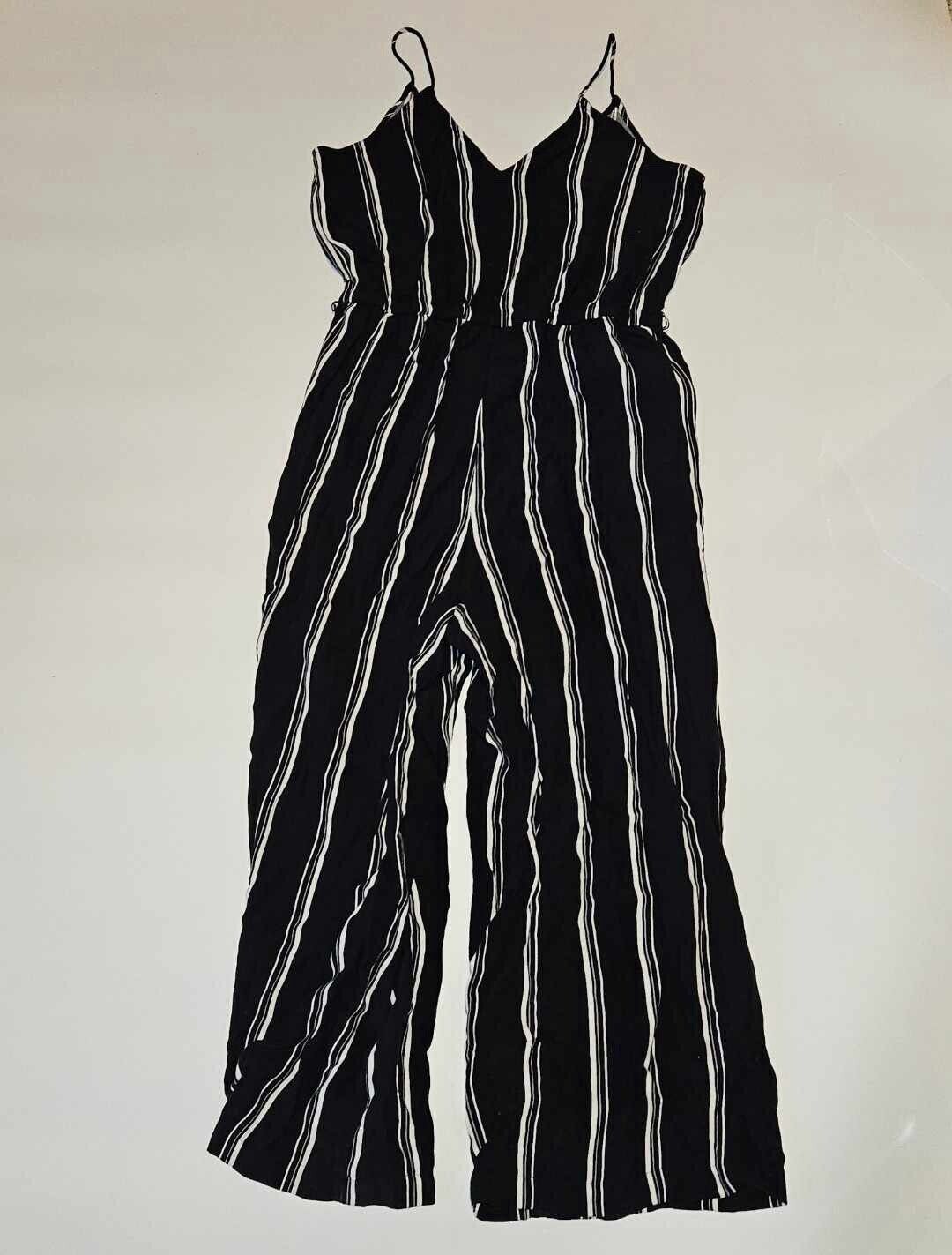 CUTE Loft Striped Strappy Wide Leg Jumpsuit Sz-6