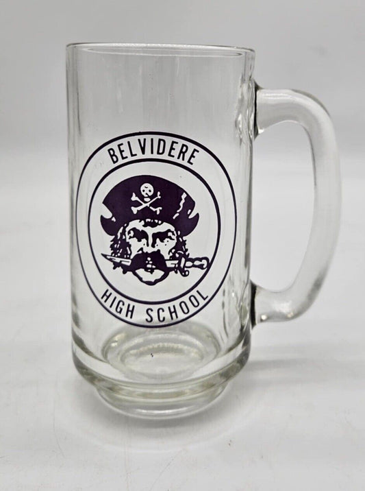 BELVIDERE  HIGH SCHOOL BEER MUG GLASS