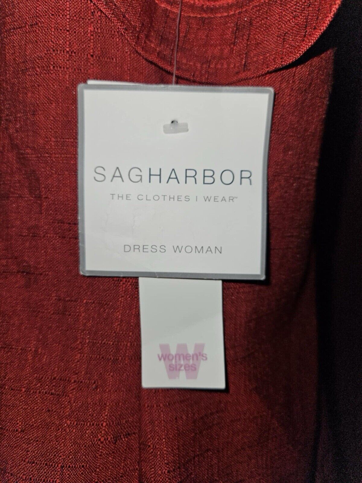 NEW Sag Harbor Women Floral Burgundy Button Up Shirt Sz 14W