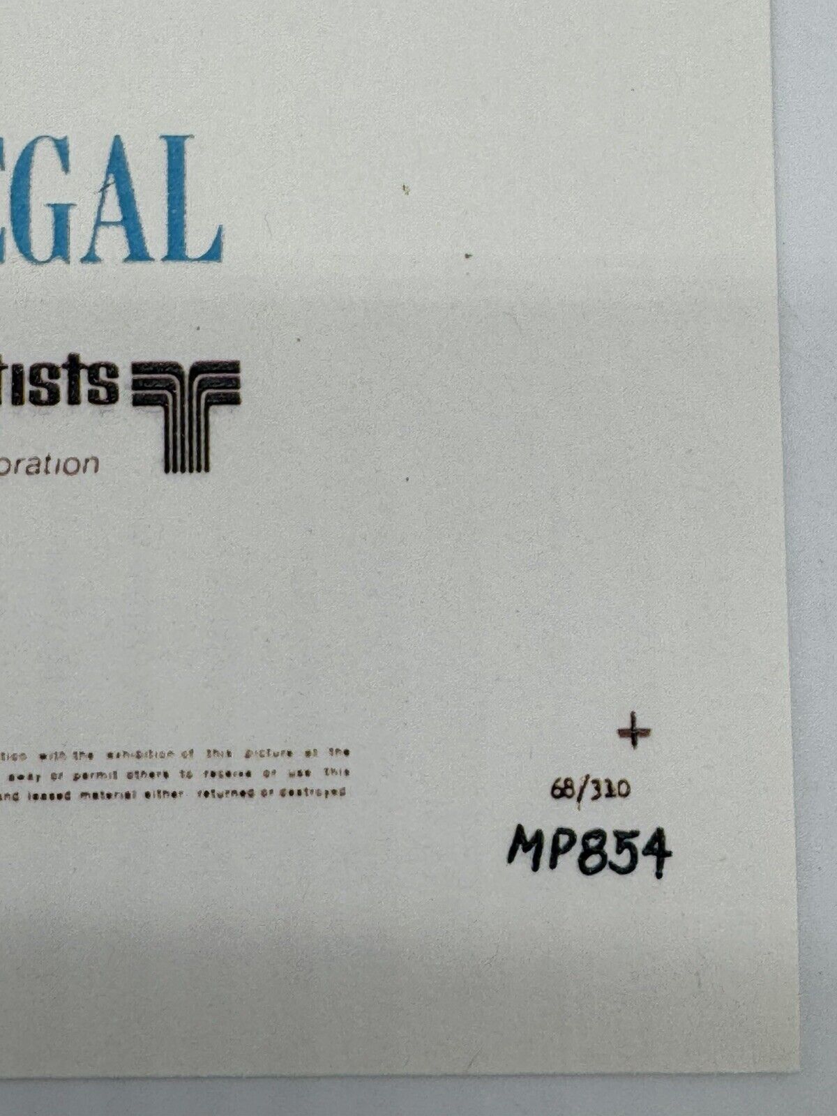 Original THE BEATLES "Yellow Submarine" 1968 Film Poster in MINT condition RARE