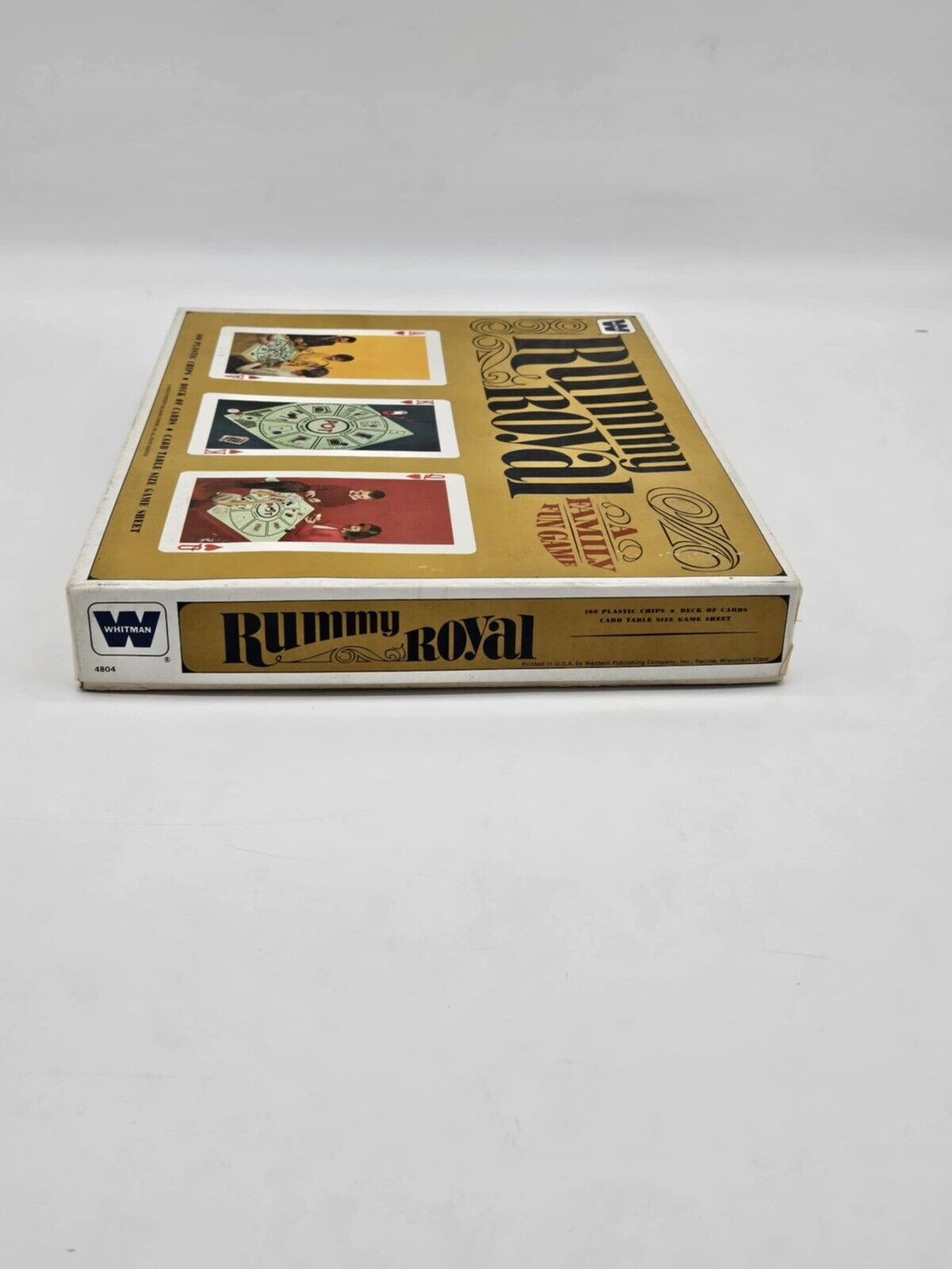 Vintage 1965 Rummy Royal Card Board Game Set Whitman 4804 Complete