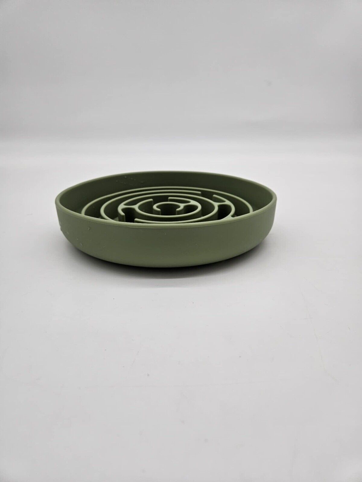Silicone Slow Feeder Dog Cat Bowls, Interactive Large: 3.2Cup Dark Green