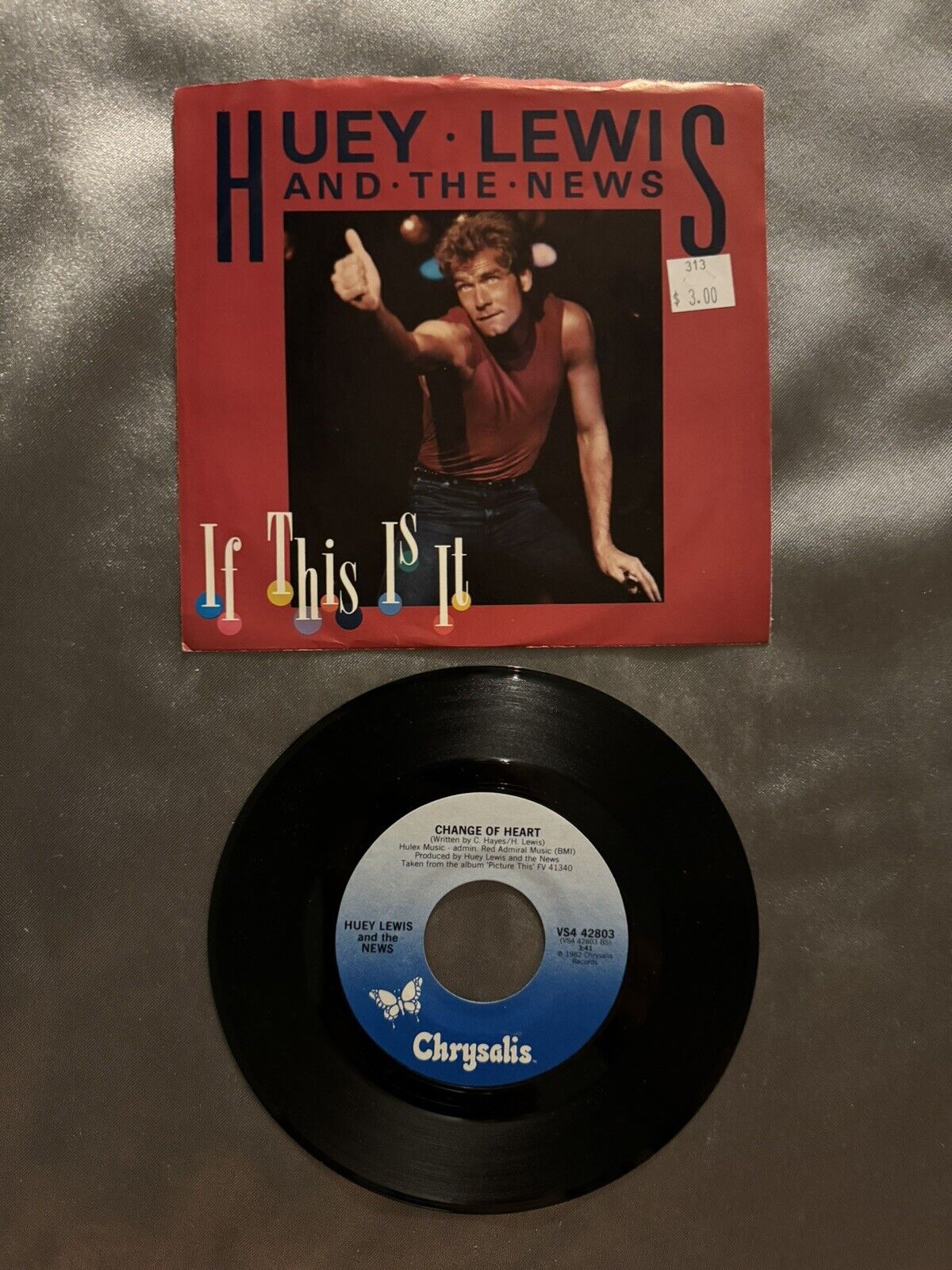 USED HUEY LEWIS & THE NEWS - IF THIS IS IT - 45 Chrysalis VS4-42803 (1982) (7")
