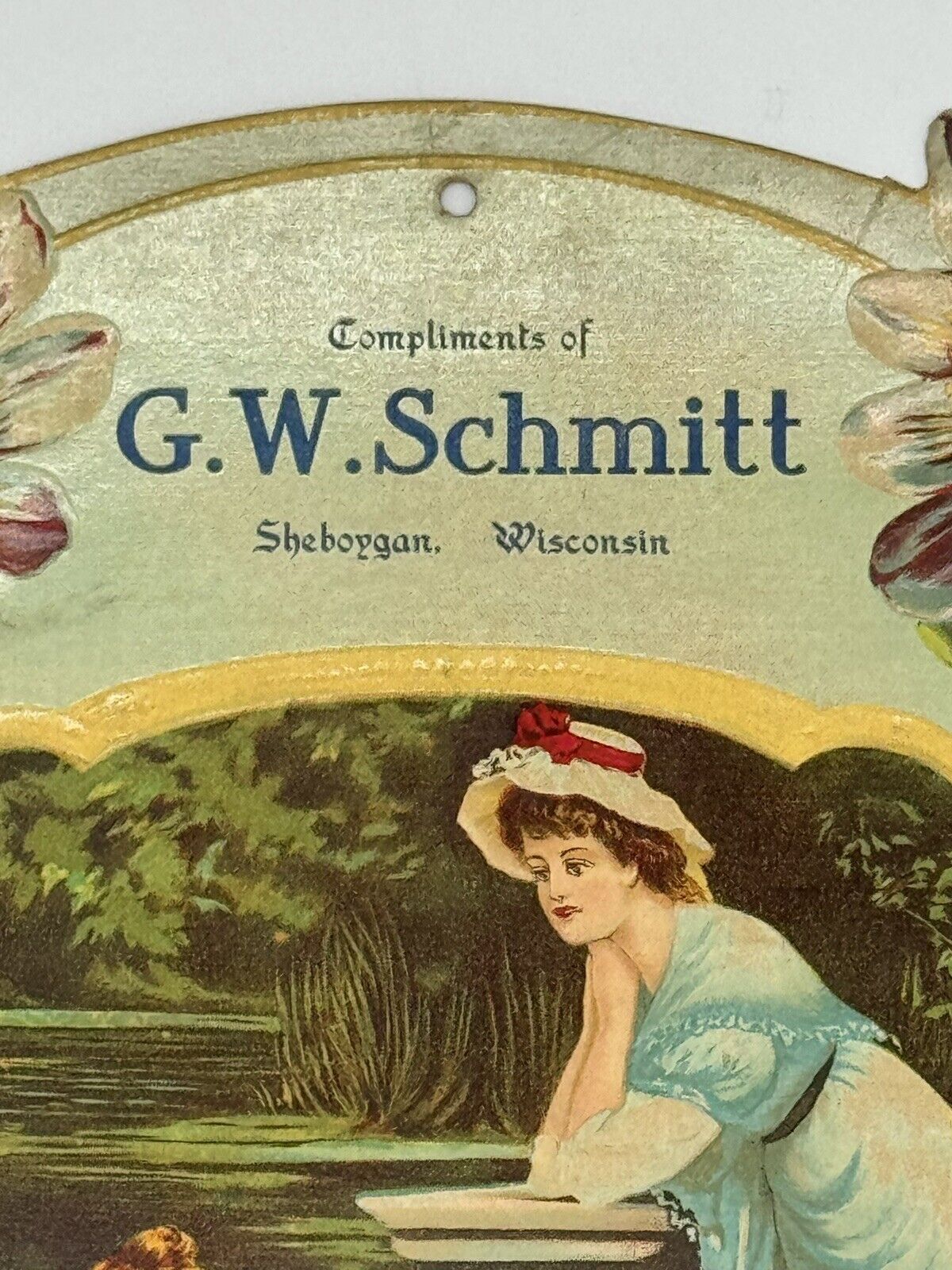 RARE Antique 1800s Advertisement G.W.Schmitt Sheboygan, Wisconsin MINT CONDITION