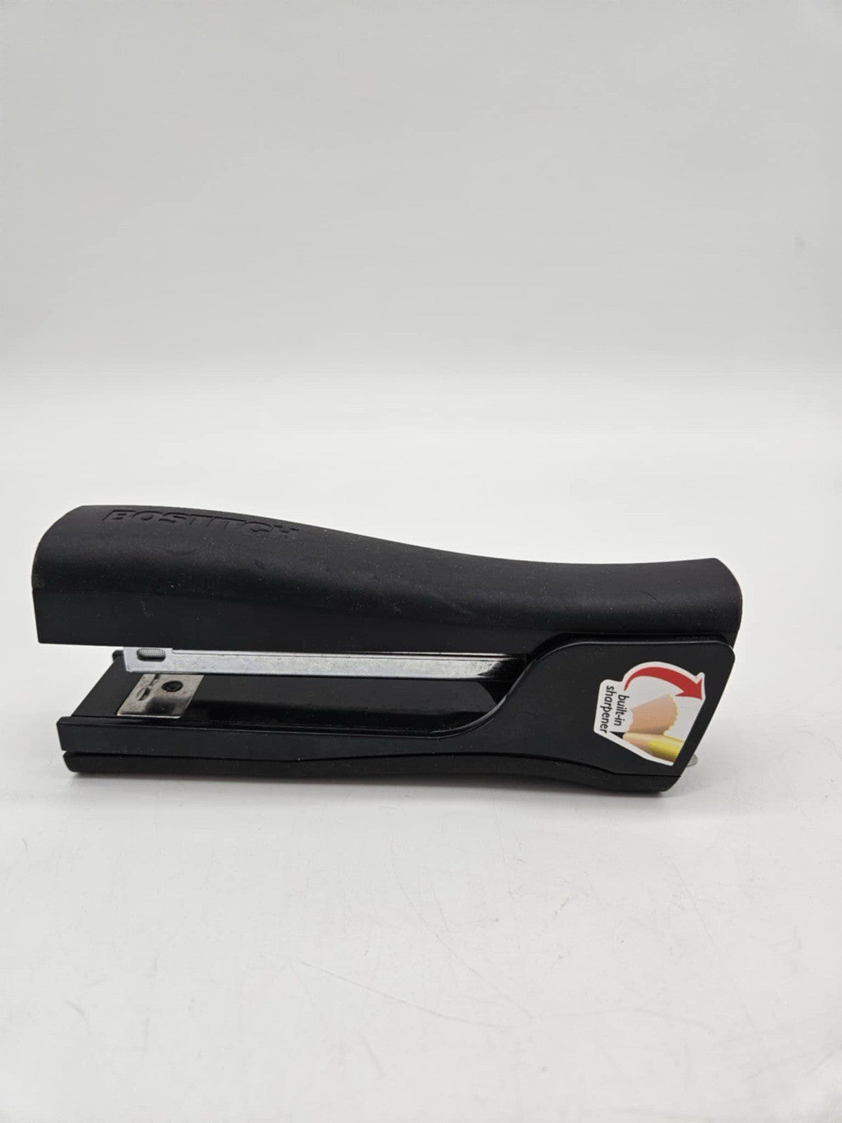 Stanley Bostitch Stand-Up Stapler Model B696 Black on Black with sharpener