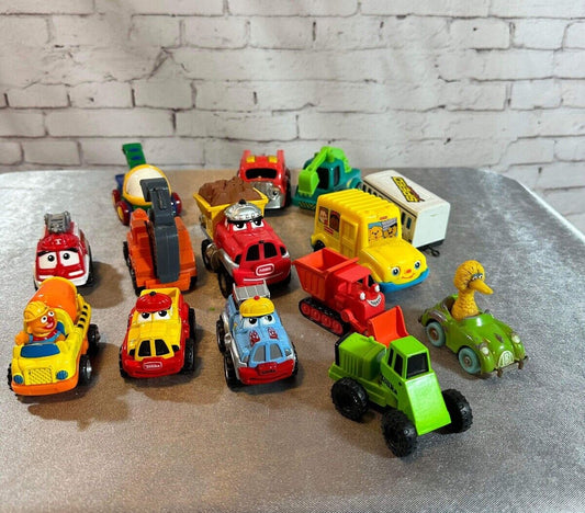 Vintage Lot of Mattel Fisher Price Little People & More Toy Vehicles