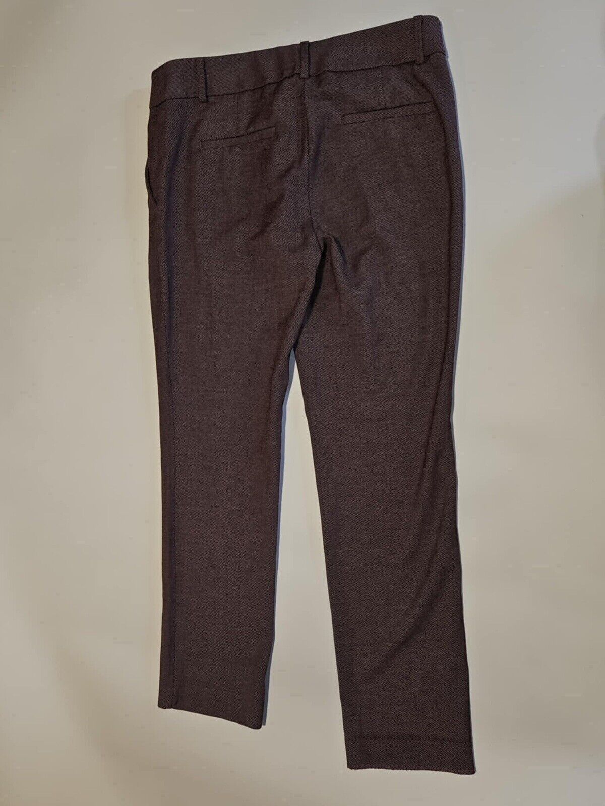 Loft Womens Pants Burgundy Size 4 Legging Mid Rise Ankle Stretch Rayon Blend