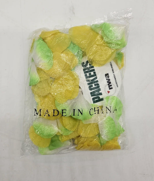 Green Bay Packers Green Yellow Flower Lei Necklace