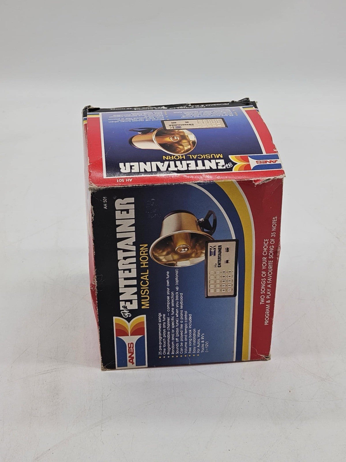 VINTAGE ELECTRONIC MUSICAL CAR HORN THE ENTERTAINER ANES AH 501 *NEW*