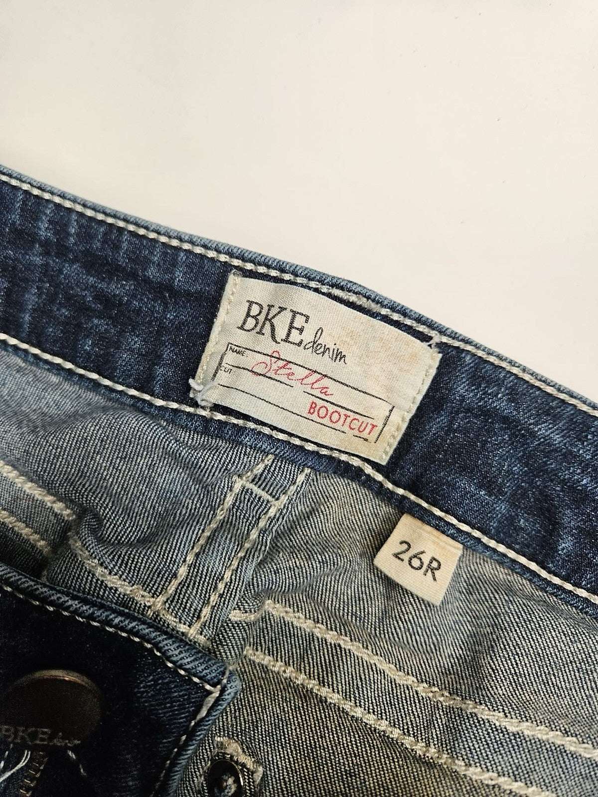 BKE Stella Distressed Bootcut Jeans Size 26R