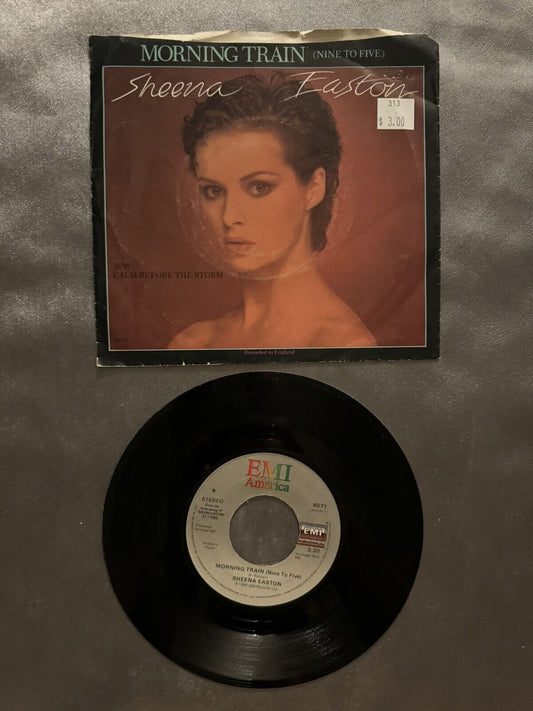 SHEENA EASTON: morning train / calm before the storm EMI 7" Single 45 RPM