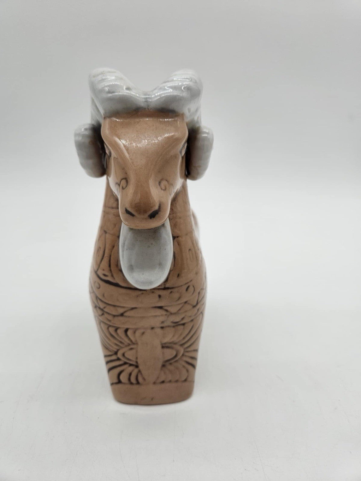 Mid Century Modern 60s RAM Figure Ceramic Glazed Italian/ Danish? Bitossi Style