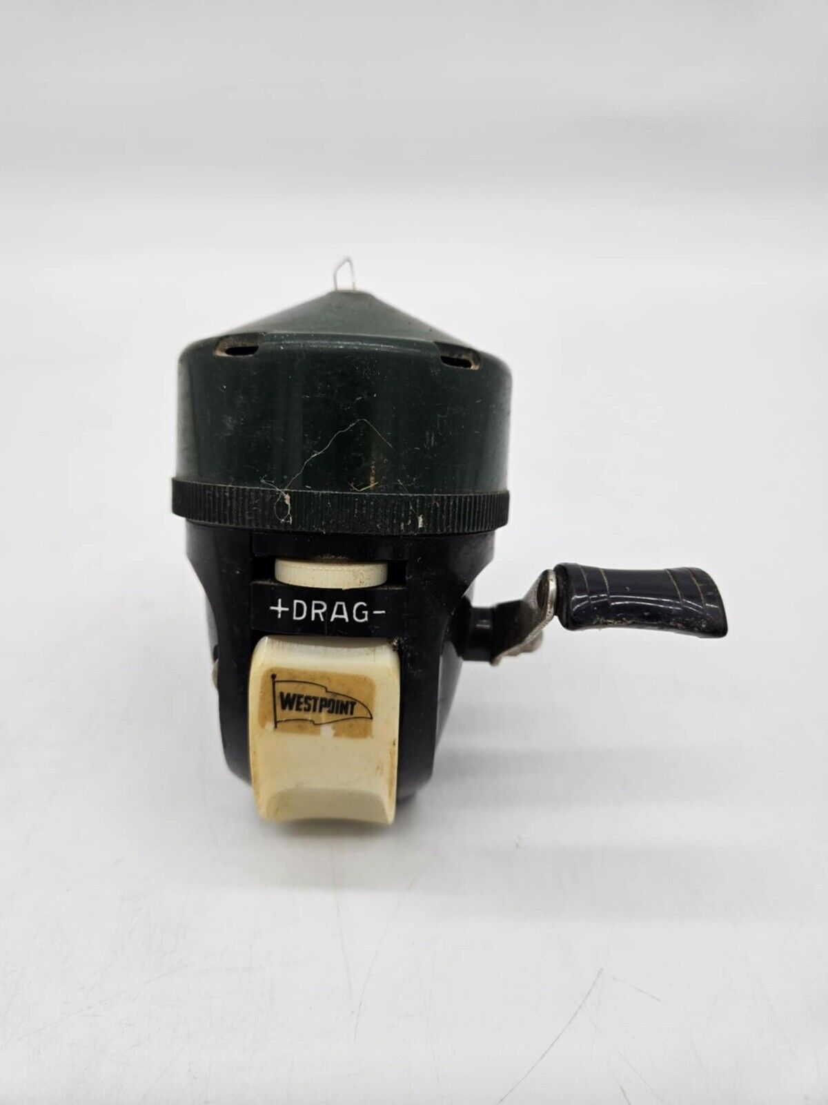 VINTAGE JOHNSON SKIPPER 125 SPIN-CAST FISHING REEL USA * WORKS