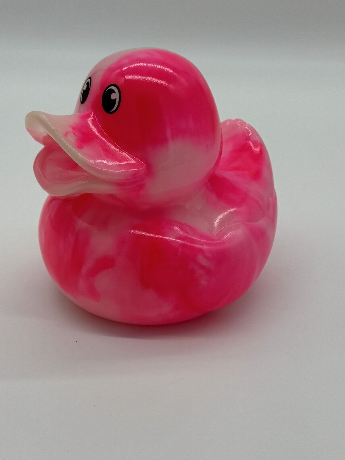 Rare Large 5" Rubber Duck Toy Collectible, Marble Pink Tie-Dye Color 005