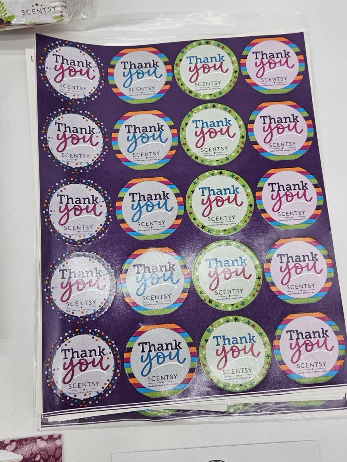 Huge Scentsy Consultant Supplies Lot Thank You’s, Booklets & Gift Bags, Labels