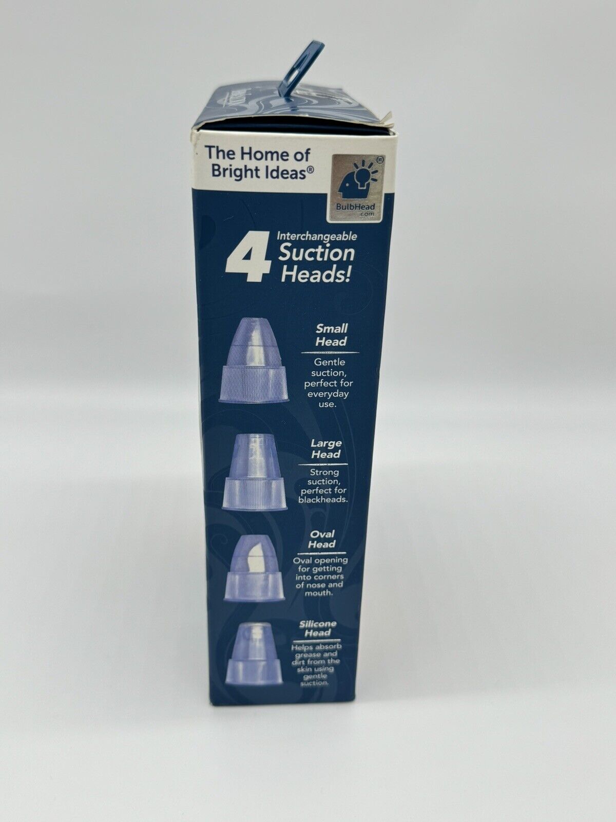 Dermasuction Bulbhead Blackhead and Pore Cleaning Tool Device with Vacuum Action