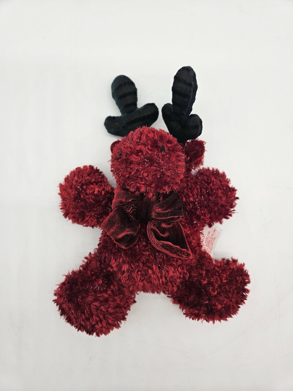 Russ Berrie Twinkle Christmas Reindeer Stuffed Animal Plush Red Green Antlers
