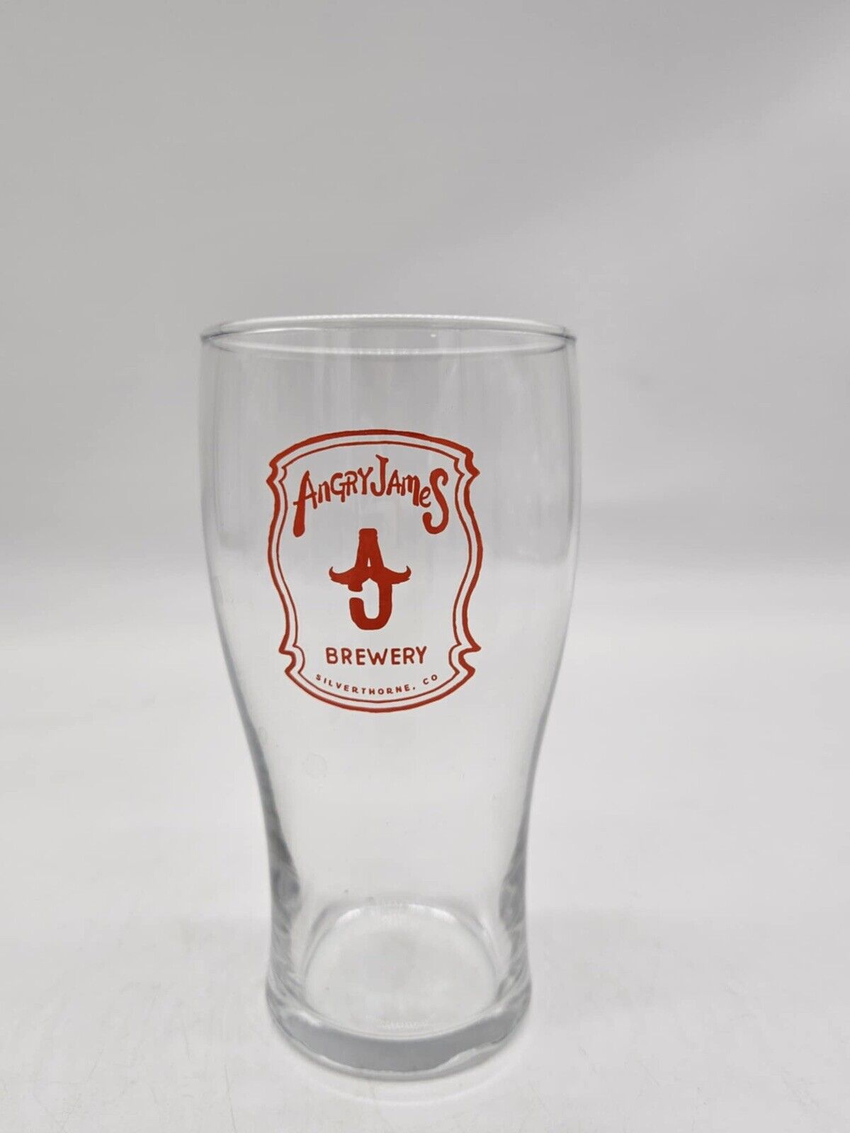 ANGRY JAMES  BREWERY  SILVERTHORNE, CO BEER PINT GLASS