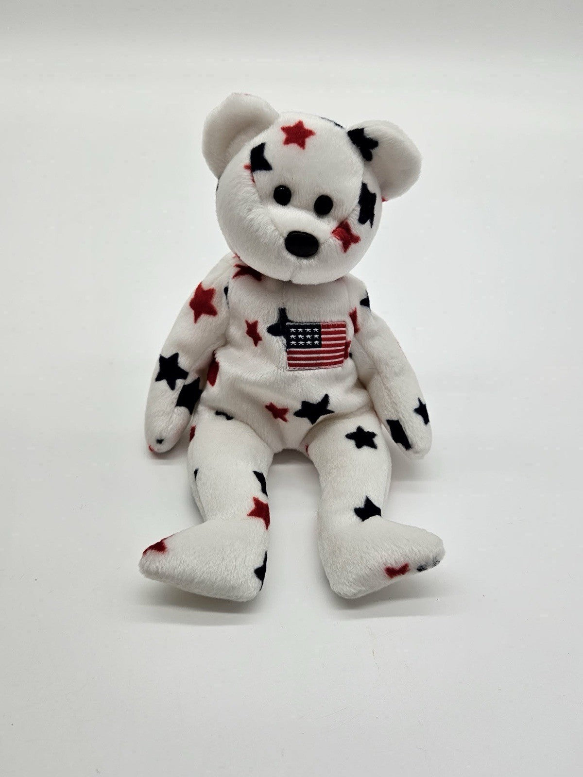 Ty Beanie Baby “Glory” Bear – Patriotic – Rare Fourth of July Edition- Pre‑Owned