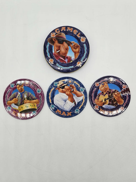 VTG 1994 Camel Band Coasters Set Of 4 Eddie, Floyd, Max, Bustah
